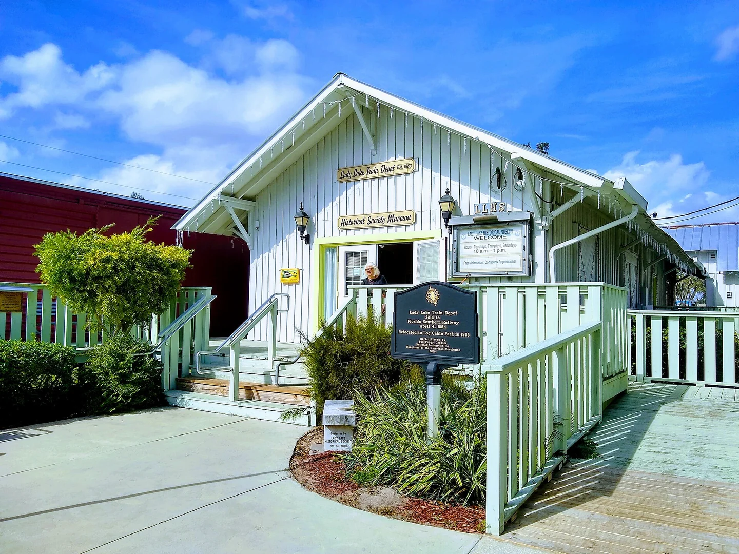 Historic train depot and museum in Lady Lake, near The Villages